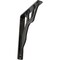 Ekena Millwork Damon Wrought Iron Bracket, (Single center brace), Antiqued Pewter 1 1/2"W x 7 1/2"D x 10"H BKTM01X07X10SDAAPW - alternate 1